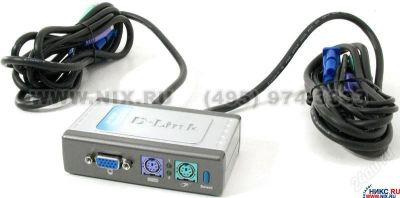 Лот: 840085. Фото: 1. KVM переключатель на 2 ПК D-link... Другое (сетевые устройства)