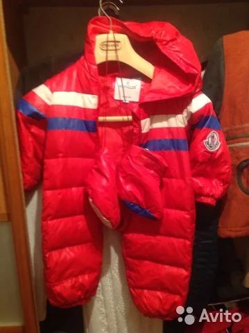 Лот: 6794270. Фото: 1. Комбинезон moncler унисекс 74-80см. Костюмы, пиджаки, комбинезоны