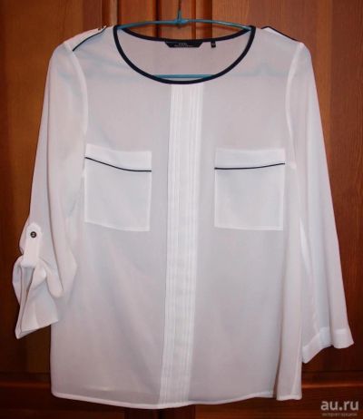 Лот: 10162000. Фото: 1. Блузка белая шифон. Блузы, рубашки