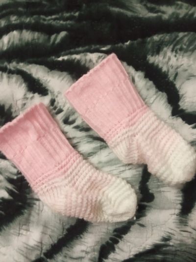 Лот: 21137662. Фото: 1. Носочки для девочки-малышки Журавлик. Чулочно-носочные изделия