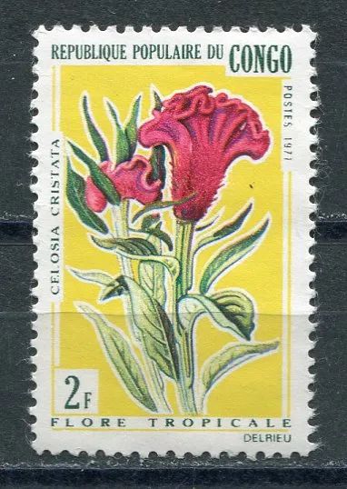 Лот: 21143660. Фото: 1. 1971 Конго Цветы Растения Флора... Марки