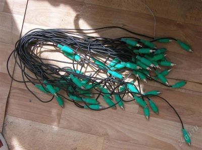 Лот: 2891083. Фото: 1. провод коаксиальный с тюльпанами... Шнуры, кабели, разъёмы