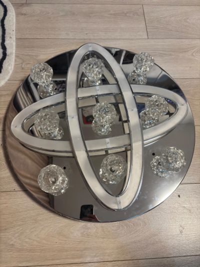 Лот: 25885963. Фото: 1. Люстра светильник с дистанционным... Люстры, потолочные и подвесные светильники