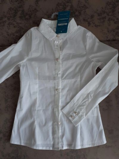 Лот: 14371533. Фото: 1. Рубашка, белая. Рубашки, блузки, водолазки