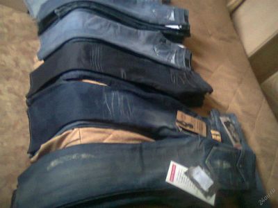 Лот: 6680807. Фото: 1. Джинсы 10 штук., 25 размер. Цена... Джинсы