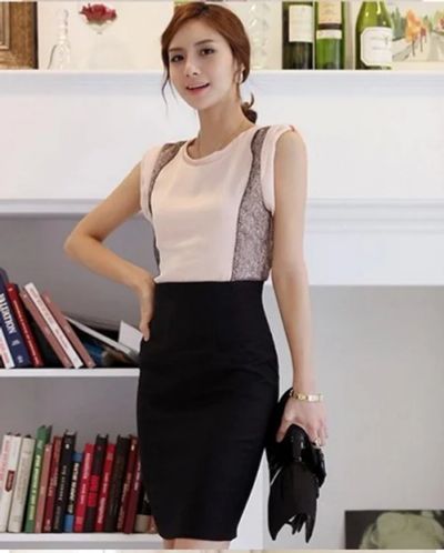 Лот: 3869789. Фото: 1. Юбка офисная модная .Весно-летняя... Юбки