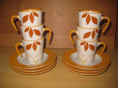 Лот: 7179804. Фото: 1. стильный набор -- маленькие кофейные... Сервизы, наборы посуды