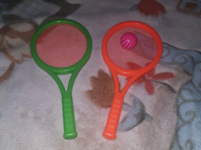 Лот: 19568348. Фото: 1. Ракетки и мячик для детского тенниса. Мячи, ракетки, шайбы, клюшки