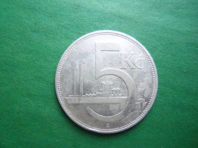 Лот: 20980640. Фото: 1. Чехословакия 5 крон 1930 г. серебро... Европа