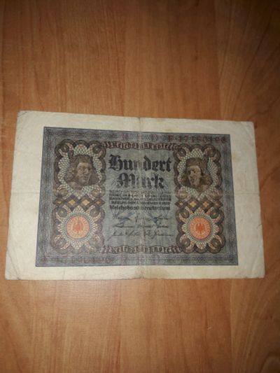 Лот: 12789155. Фото: 1. Германия.Веймар. 100 марок 1920... Германия и Австрия