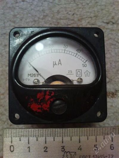 Лот: 1212298. Фото: 1. микроамперметр 50мка. Контрольно-измерительное оборудование