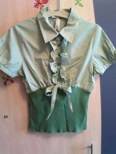 Лот: 4354998. Фото: 1. Блуза в полоску. Рубашки, блузки, водолазки