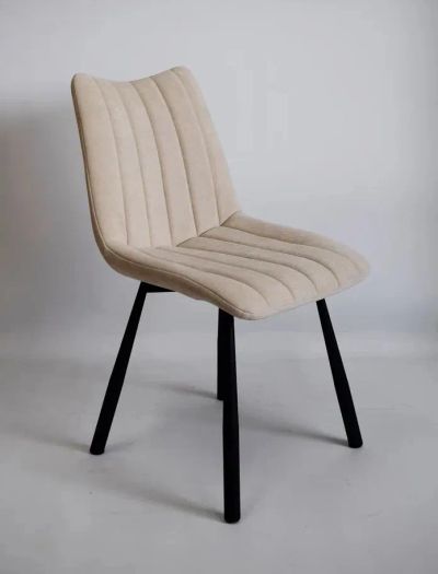 Лот: 19862075. Фото: 1. Стул A105-P ткань CREAM CL30/каркас... Столы, стулья, обеденные группы