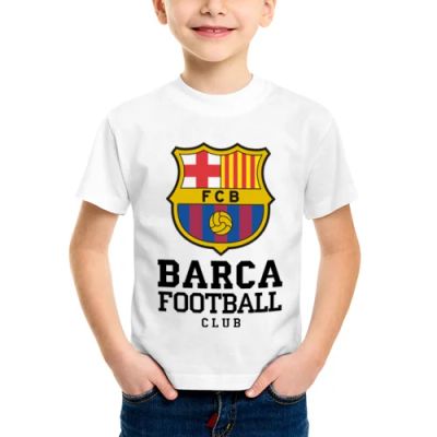Лот: 6505455. Фото: 1. Детская футболка (унисекс) Barcelona... Футболки