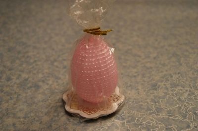 Лот: 3813079. Фото: 1. свеча в форме яйца. Свечи