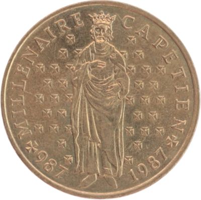 Лот: 18812555. Фото: 1. Франция 10 франков 1987 1000 лет... Европа