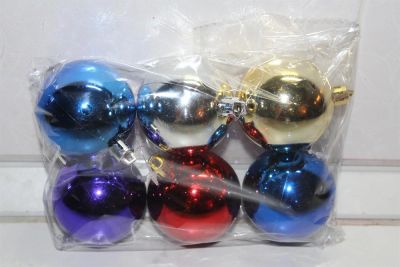 Лот: 3501287. Фото: 1. Набор из 6-ти новогодних шаров... Гирлянды, шарики, новогодние аксессуары