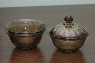 Лот: 4624139. Фото: 1. Пиалки дымчатый Luminarc. Другое (посуда, кухонная утварь)