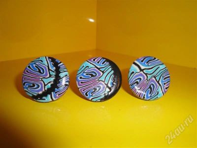 Лот: 298424. Фото: 1. Изделия из полимерной глины кольца... Кольца, перстни