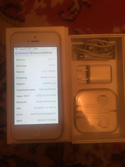 Лот: 8067676. Фото: 1. Айфон 5 16гб. Смартфоны