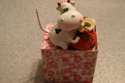 Лот: 3812974. Фото: 1. Копилка "коровка" НОВАЯ!. Копилки