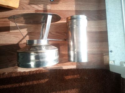 Лот: 18628789. Фото: 1. Оголовок и шибер для дымохода... Дымоходы