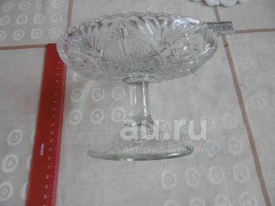 Лот: 25889739. Фото: 1. Ваза конфетница. СССР. Стекло. Предметы интерьера и быта