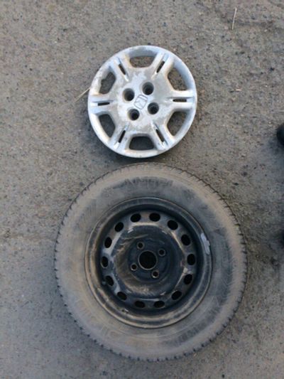 Лот: 9467409. Фото: 1. Штампованные диски+зимние шины. Диски