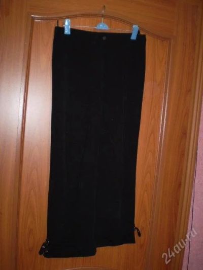 Лот: 36713. Фото: 1. капри черные с отворотом! р.44-46... Красноярск