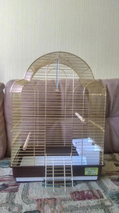 Лот: 6449850. Фото: 1. Клетка для птиц. Домики, переноски, клетки, когтеточки