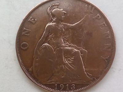 Лот: 20292721. Фото: 1. Монета Великобритании 1 пенни... Великобритания и острова