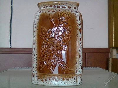 Лот: 7917392. Фото: 1. Оригинальная большая ваза керамика... Вазы