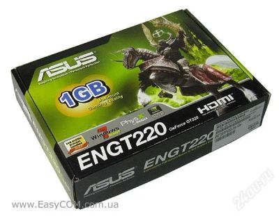 Лот: 2640111. Фото: 1. Видеокарта ASUS GeForce GT220... Видеокарты