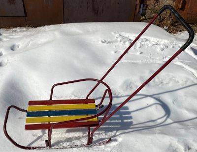 Лот: 18929528. Фото: 1. Санки детские прогулочные. Санки, снегокаты, ледянки, аксессуары