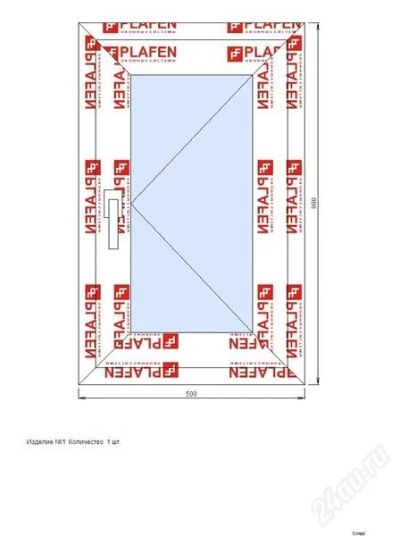 Лот: 1416750. Фото: 1. Пластиковое окно 500*800 (В наличии... Фурнитура, комплектующие
