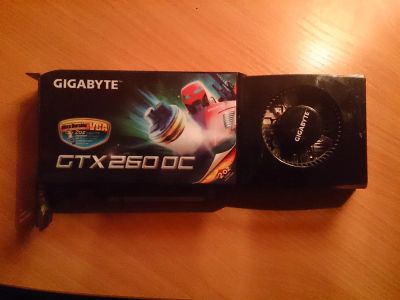 Лот: 3489624. Фото: 1. Видео карта gtx 260 oc gigabyte. Видеокарты