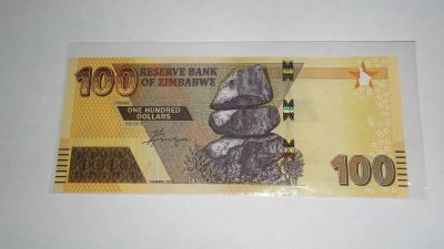 Лот: 20858777. Фото: 1. Зимбабве , 100 долларов , 2020... Африка
