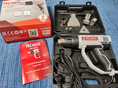 Лот: 25857075. Фото: 1. Новый Строительный фен Ресанта... Электроинструмент
