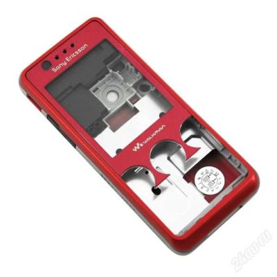 Лот: 1741022. Фото: 1. Корпус Sony Ericsson W660 (красный... Корпуса, клавиатуры, кнопки