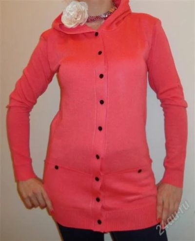 Лот: 1396338. Фото: 1. Новый кардиган персикового цвета... Свитеры, толстовки, худи