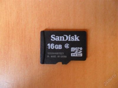 Лот: 844744. Фото: 1. Карта памяти SanDisk MicroSD HC... Карты памяти