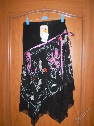 Лот: 36771. Фото: 1. юбка черная! новьё! с гипюром... Красноярск