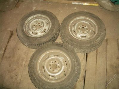 Лот: 1343247. Фото: 1. 3 диска с остатками резины... Диски