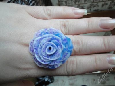 Лот: 329554. Фото: 1. Изделия из полимерной глины,кольцо... Кольца, перстни