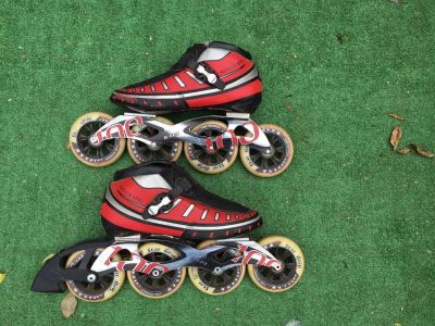 Лот: 7701840. Фото: 1. Ролики к2, с большими колёсами... Роликовые коньки, скейтборды, самокаты