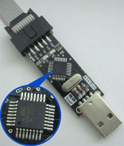Лот: 1295498. Фото: 1. Универсальный USB программатор... Микроконтроллеры