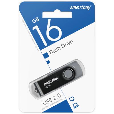 Лот: 20868185. Фото: 1. Флешка USB 2.0 16GB SmartBuy Twist... USB-флеш карты