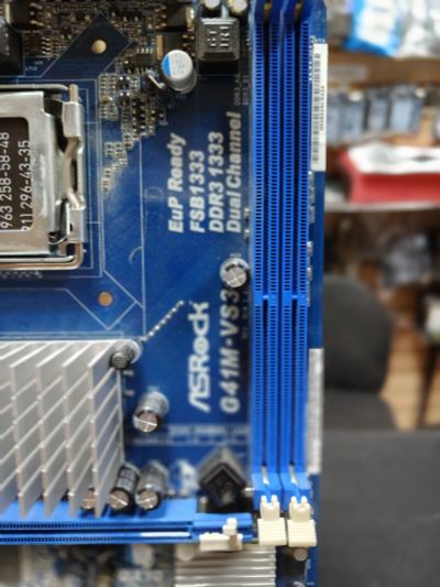 Лот: 25756192. Фото: 1. Мат. плата ASRock G41M-VS3/LGA775... Материнские платы