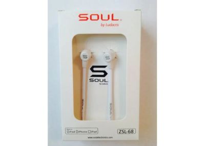 Лот: 6662697. Фото: 1. Наушники Soul ZSL-68 (Белые) Бесплатная... Красноярск