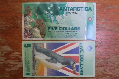 Лот: 21134610. Фото: 1. Антарктика 5 долларов 2008 года... Частные выпуски, копии банкнот